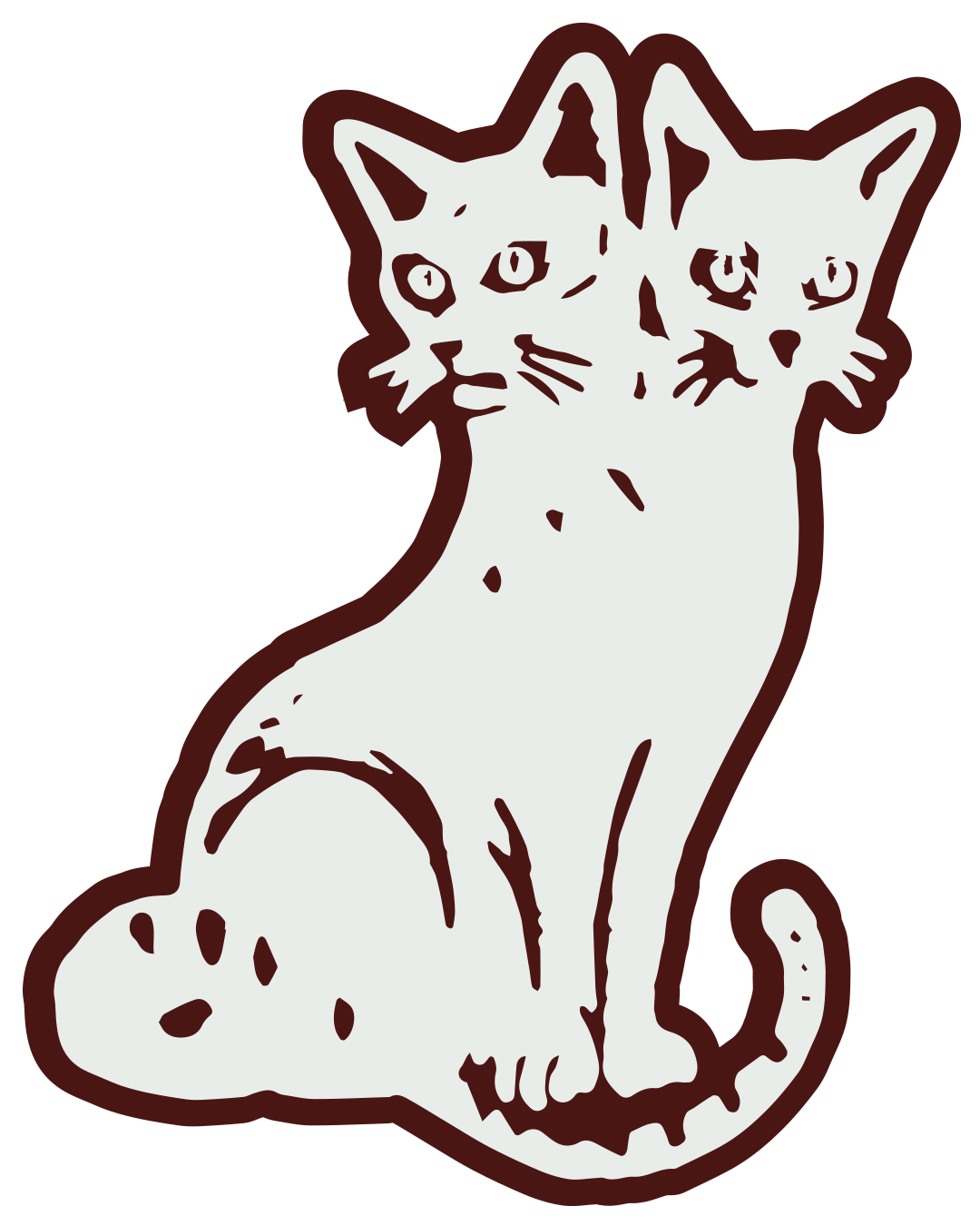 LARRY — the two-headed cat